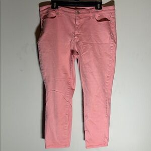 Talbots Flawless Slim Ankle  Jeans in Soft Peach.‎  Size 14P